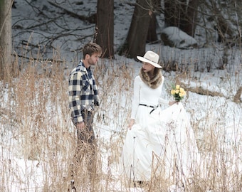 Winter Wedding Dresses with Fur